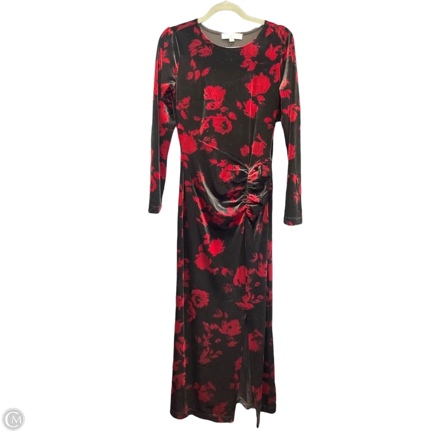 Dress Casual Maxi By Loft In Black & Red, Size: 4