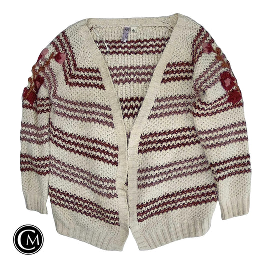Sweater Cardigan By Alya In Beige, Size: S