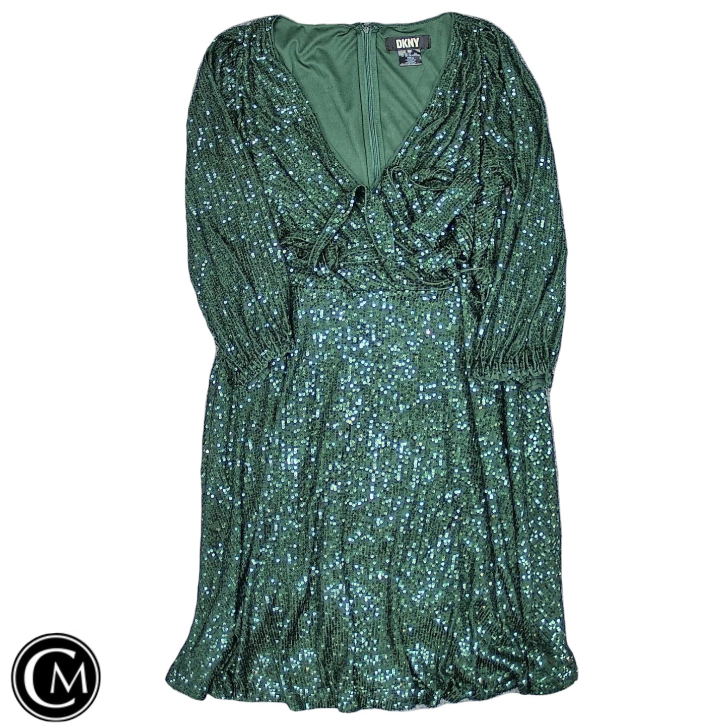 Dress Party Short By Dkny In Green, Size: 14