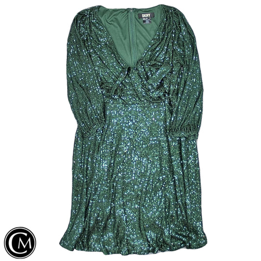 Dress Party Short By Dkny In Green, Size: 14