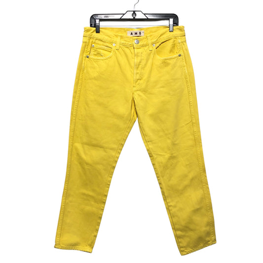JEANS CROPPED by AMO In YELLOW, Size: 6