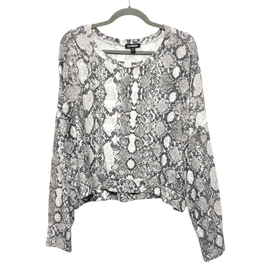 Top Ls By Express In Snakeskin Print, Size:L