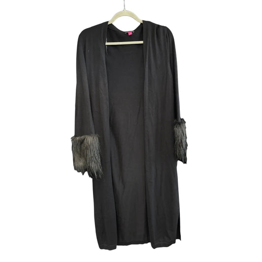 Sweater Cardigan By Vince Camuto In Black, Size: M
