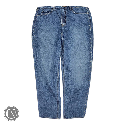 Jeans Straight By Old Navy In Blue Denim, Size: 14