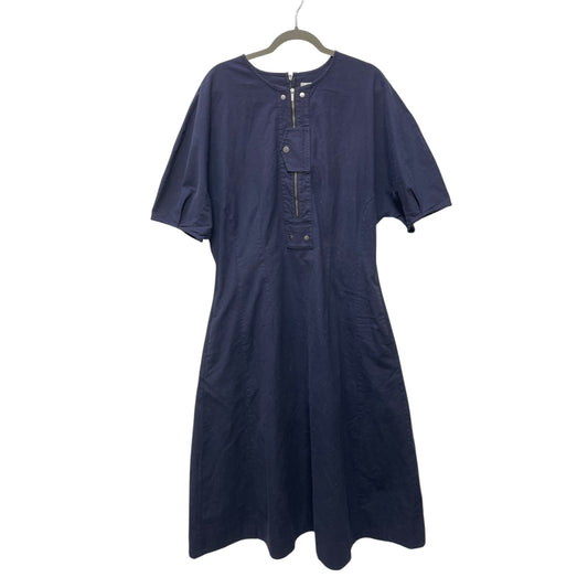 Dress Casual Midi By Banana Republic In Navy, Size: Xl