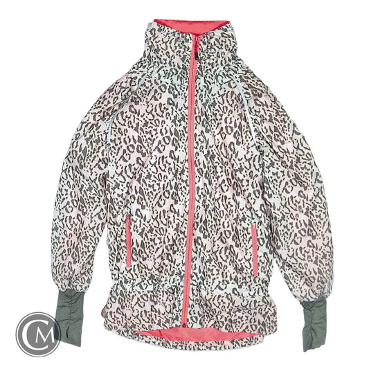 Athletic Jacket By Mpg In Leopard Print, Size: S