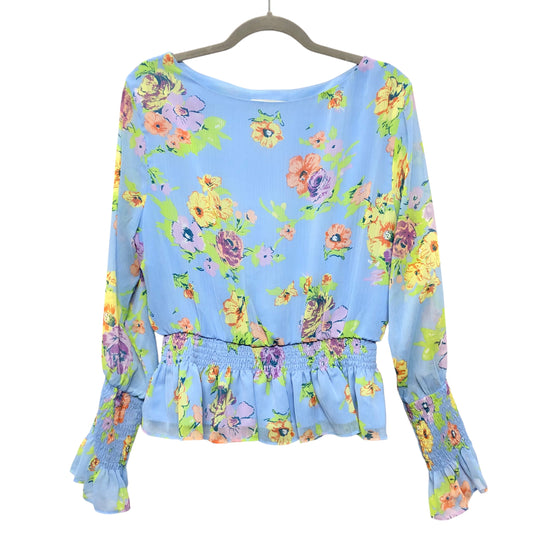 Blouse Ls By Wayf In Blue, Size:L