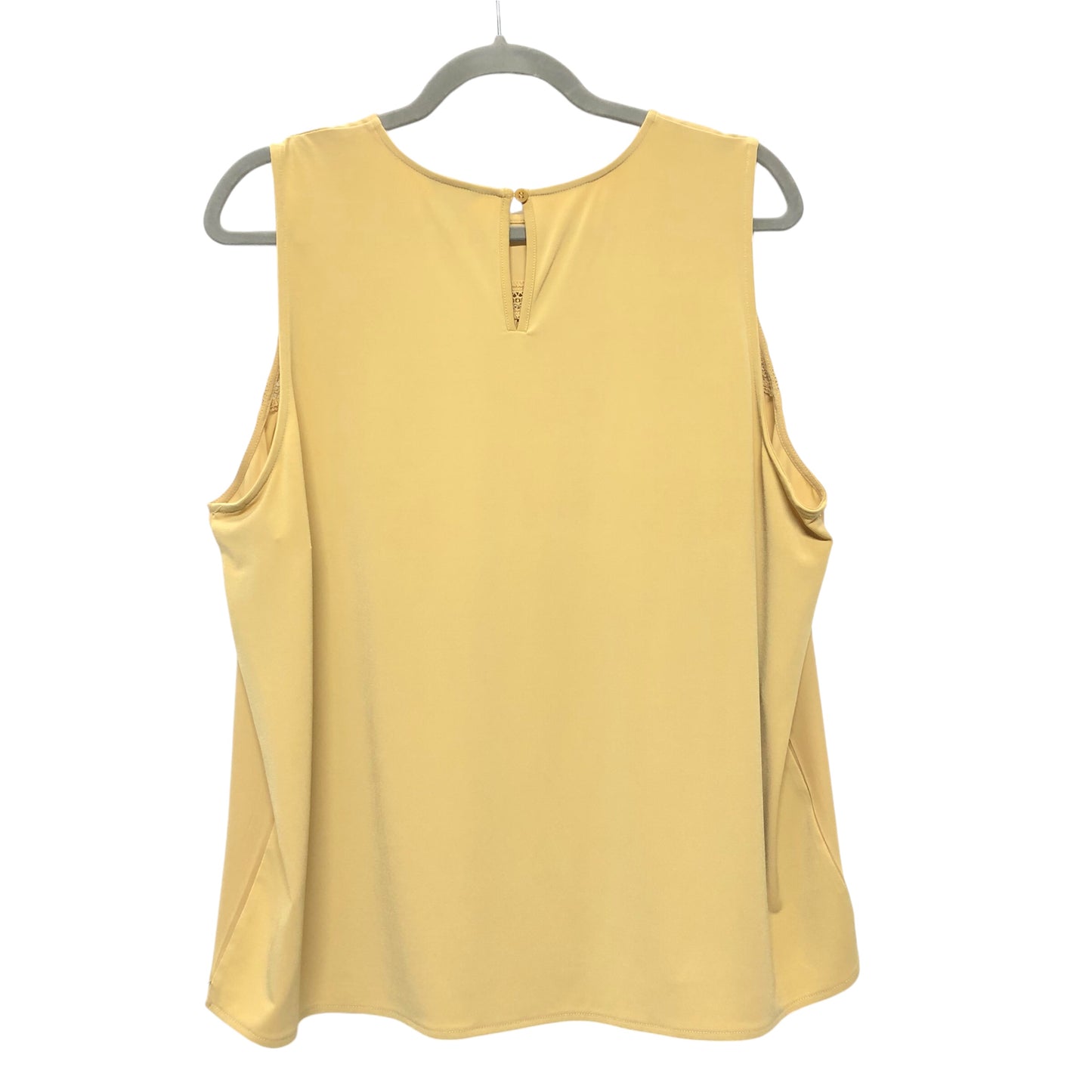 Top Sleeveless By Ann Taylor In Yellow, Size:Xlp