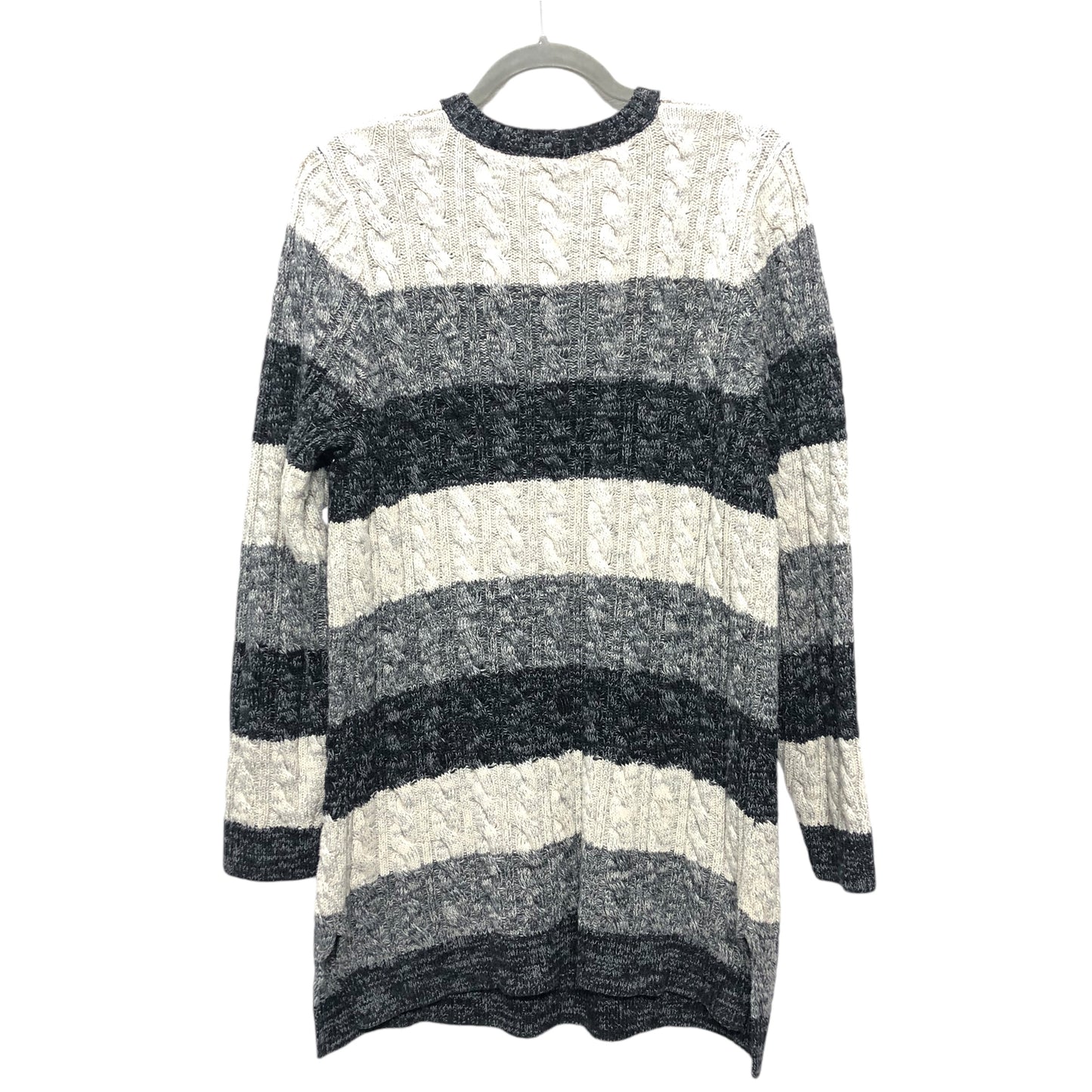 Sweater By Jeanne Pierre In Black & Grey, Size:Xl