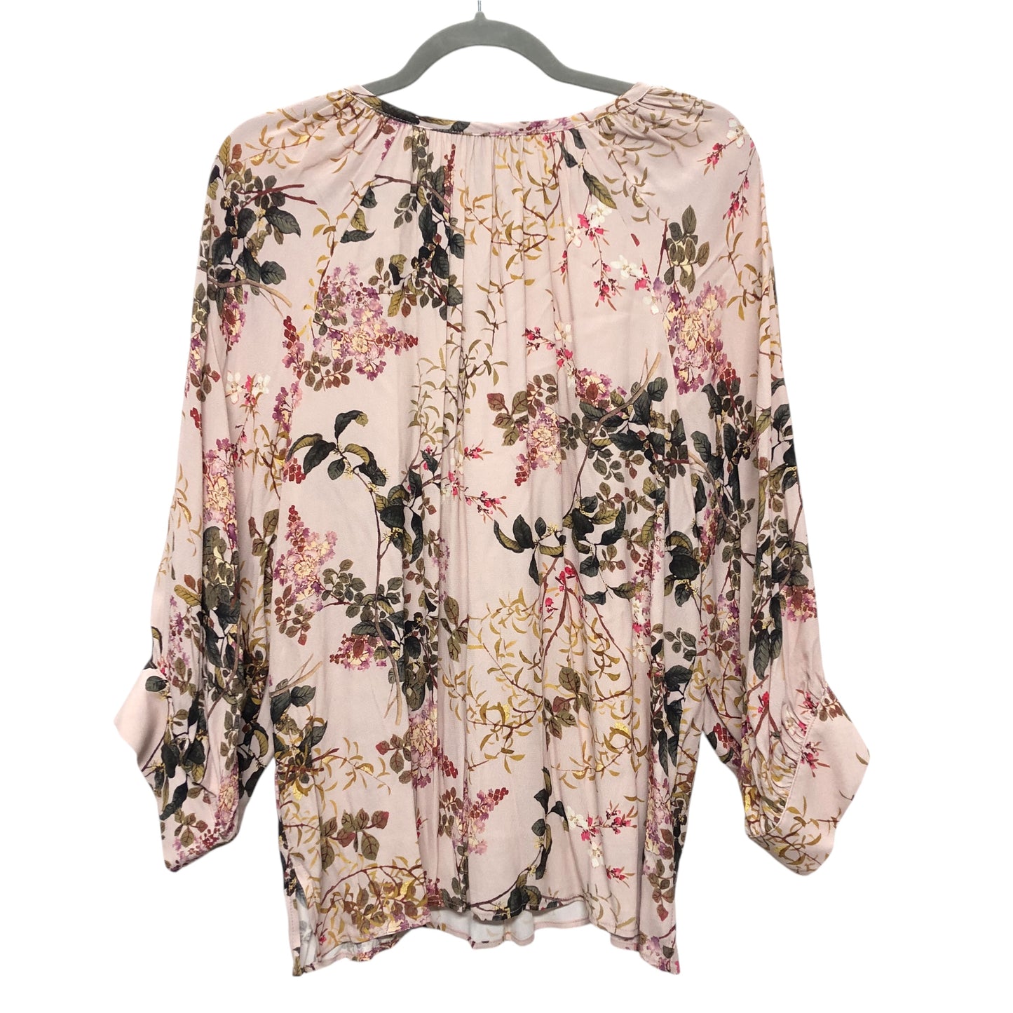 Blouse Ls By Karen Kane In Floral Print, Size:L