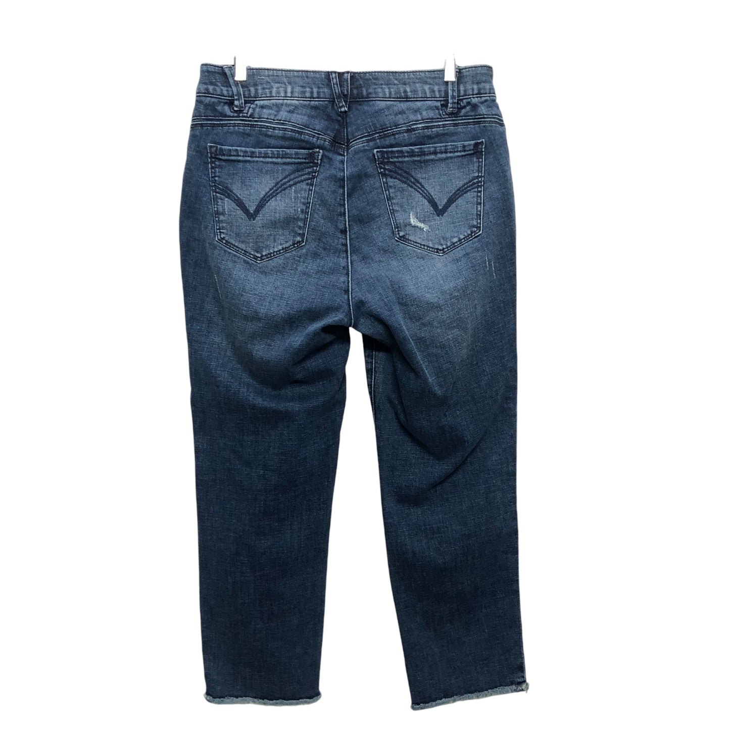 Jeans Straight By Wit & Wisdom In Blue Denim, Size:14