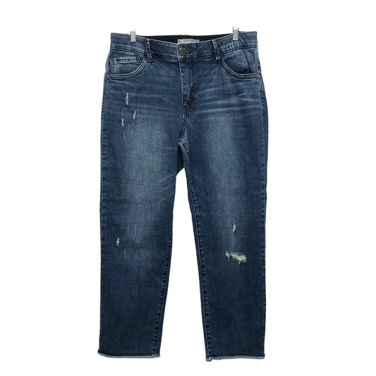 Jeans Straight By Wit & Wisdom In Blue Denim, Size:14