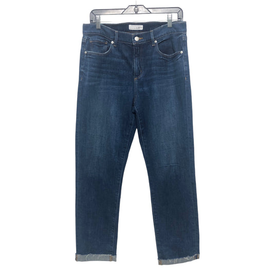 Jeans Straight By Loft In Blue Denim, Size:8