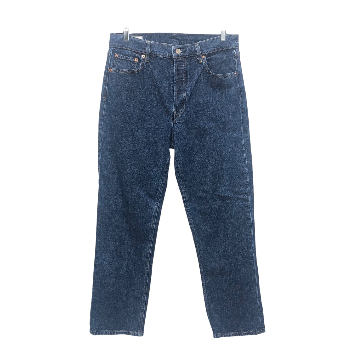 Jeans Straight By Gap In Blue Denim, Size:10