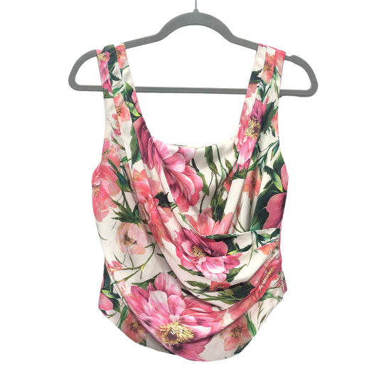 Blouse Sleeveless By Express In Floral Print, Size:S