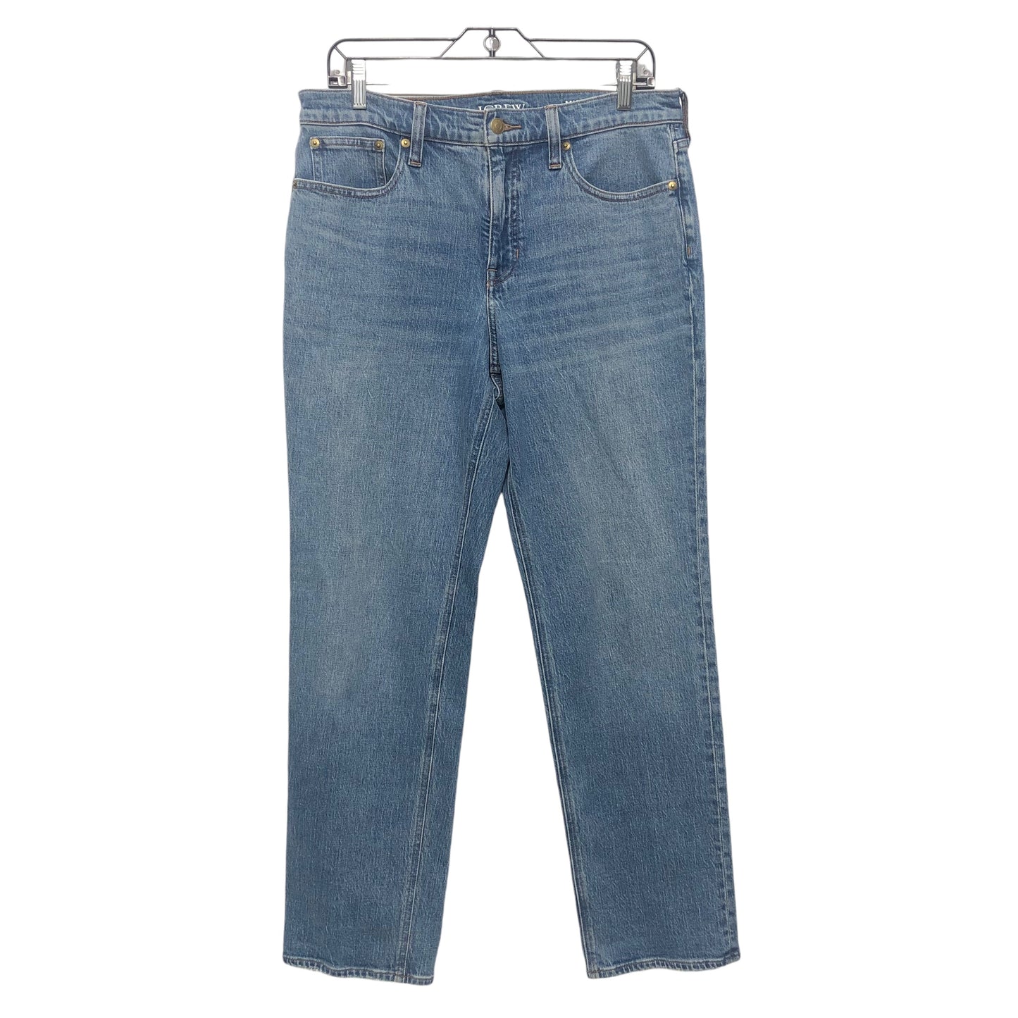 Jeans Straight By J. Crew In Blue Denim, Size:8