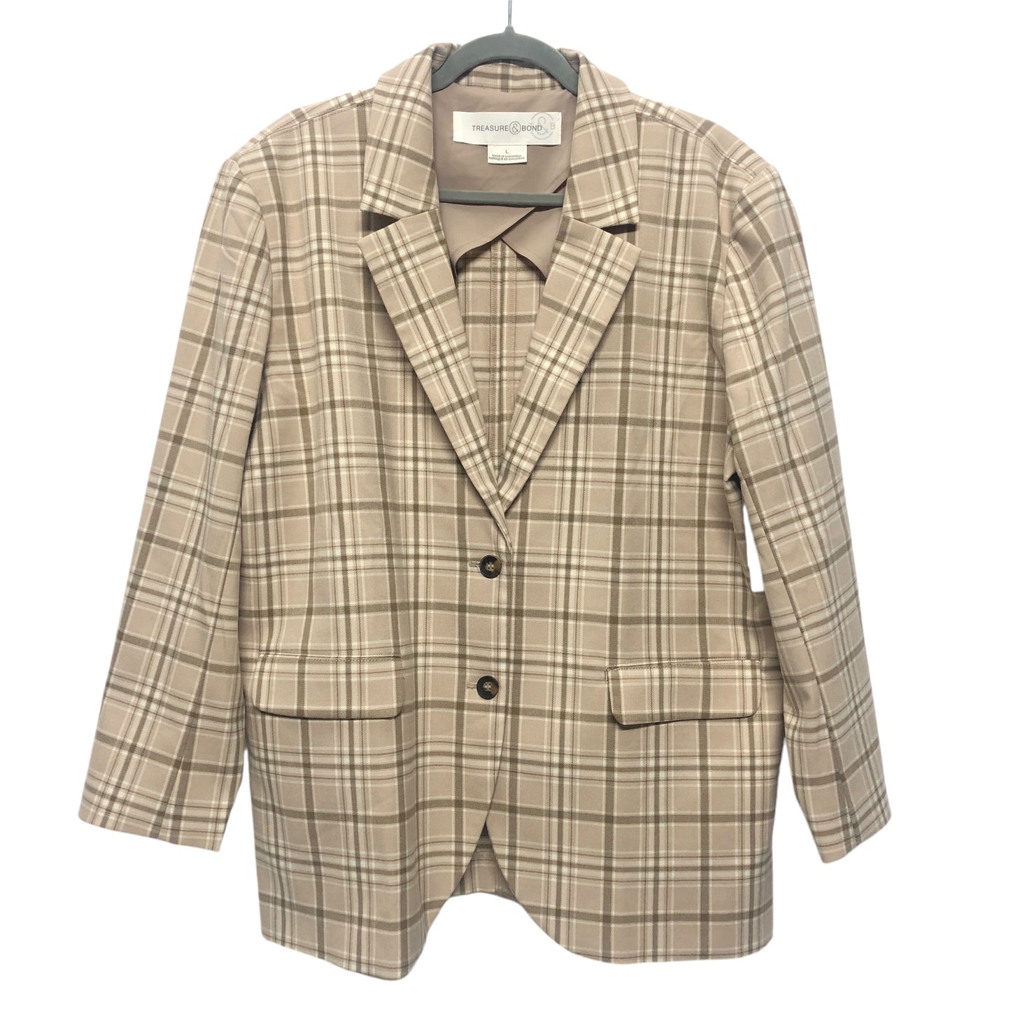 Blazer By Treasure And Bond In Tan, Size:L