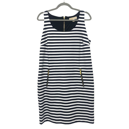 Dress Casual Short By Michael By Michael Kors In Blue & White, Size:L