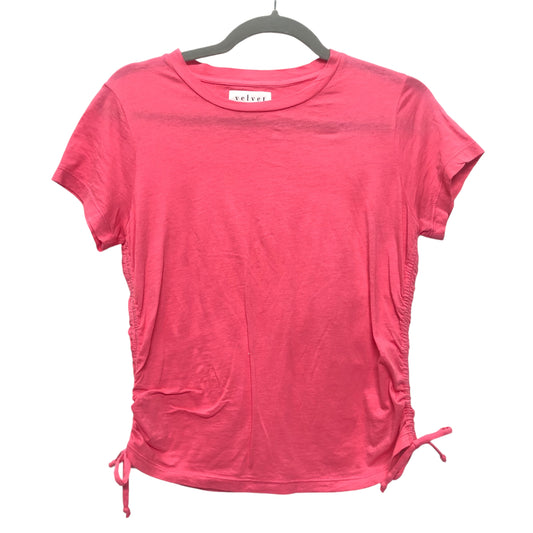 Top Ss Basic By Velvet By Graham & Spencer In Pink, Size:M