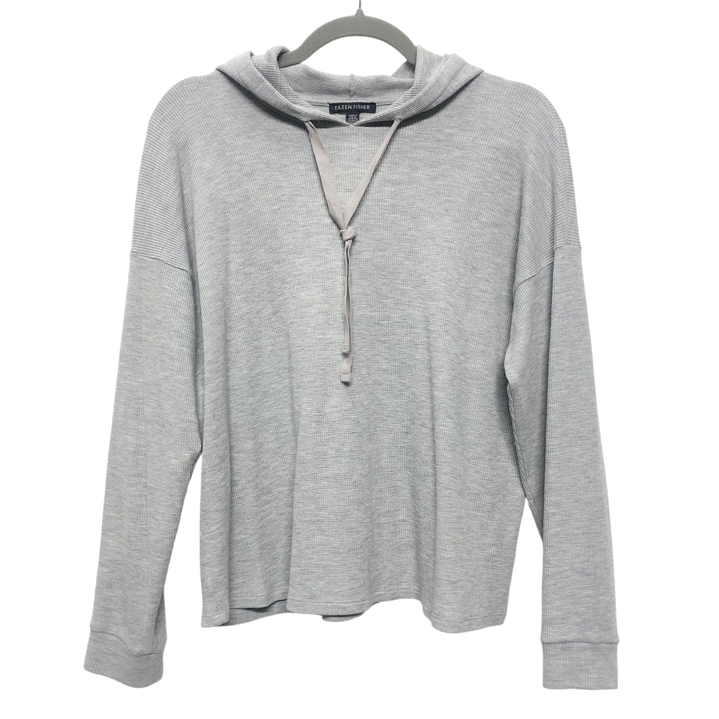 ATHLETIC SWEATSHIRT HOODIE by EILEEN FISHER In GREY, Size: XS