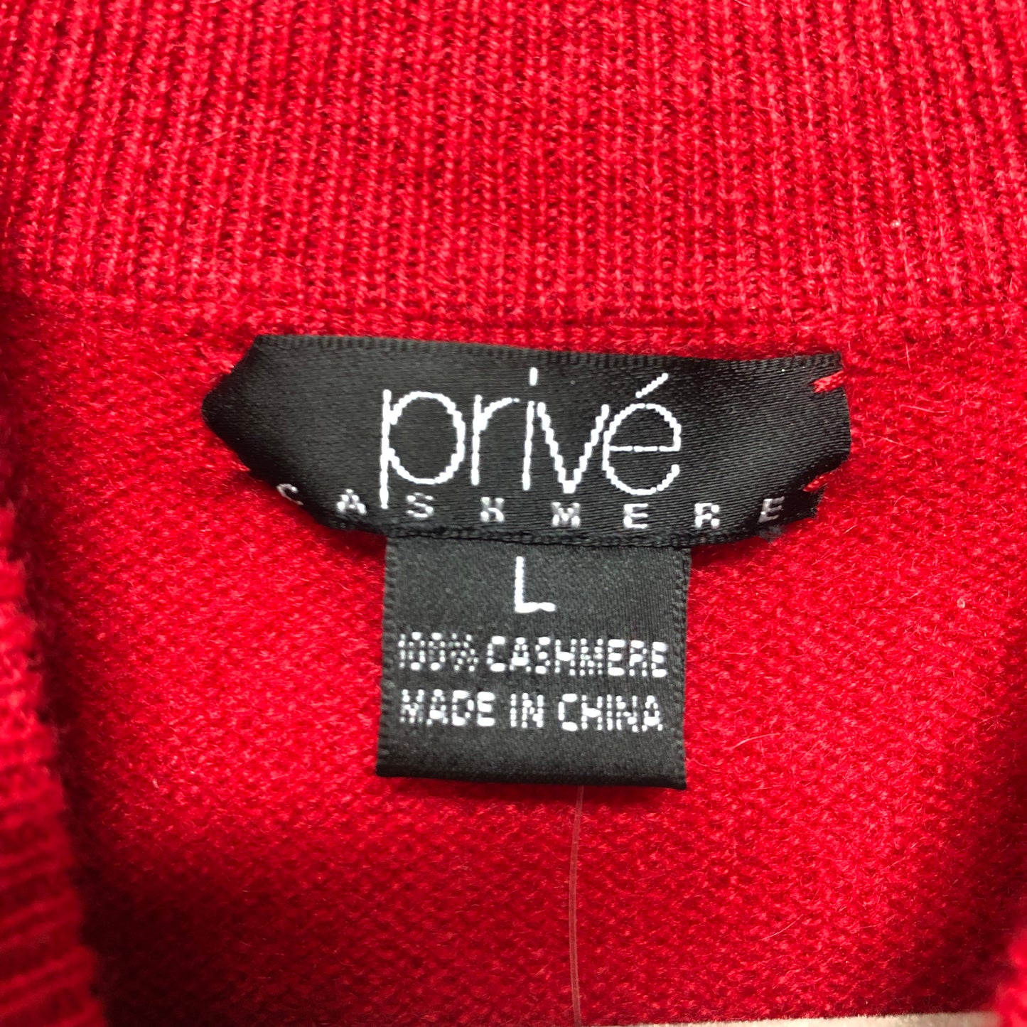 Sweater Cashmere By Cmc In Red, Size:L