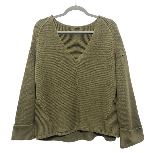 Sweater By Free People In Green, Size:L