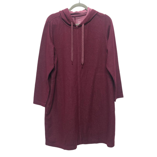 Dress Sweater By J. Jill In Maroon, Size:Xl