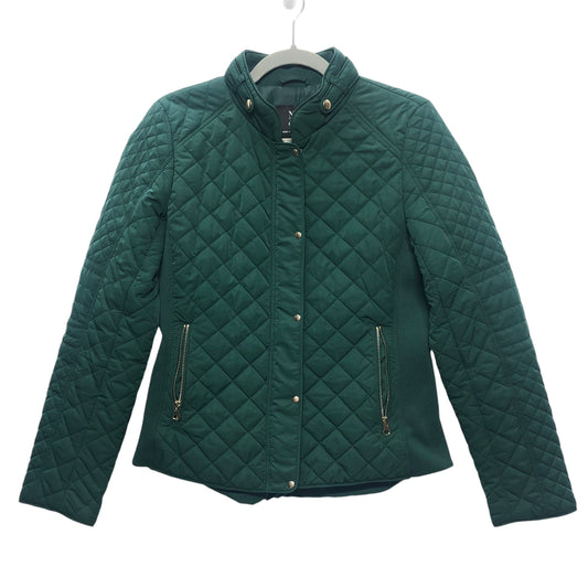 Jacket Puffer & Quilted By New York And Co In Green, Size:S