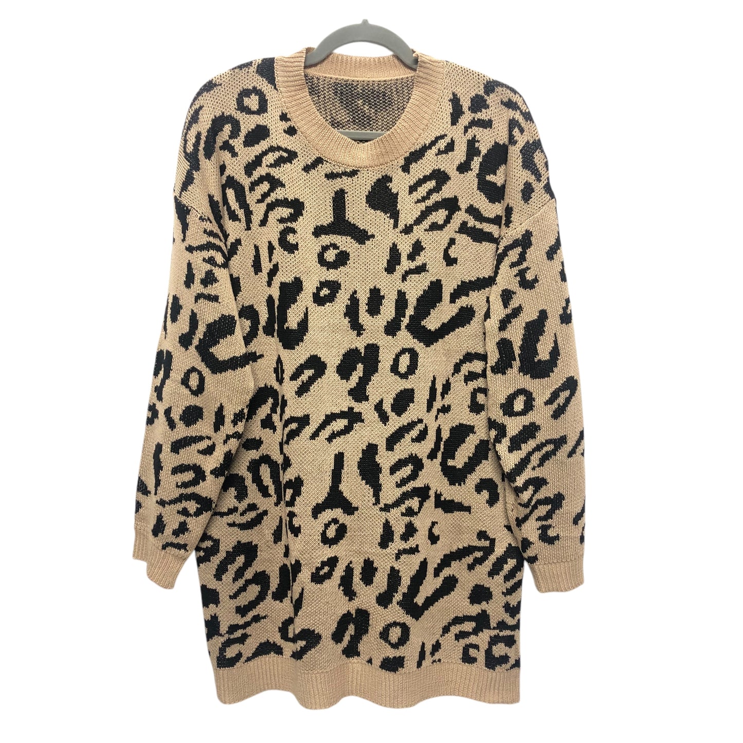 Dress Sweater By Clothes Mentor In Animal Print, Size:L