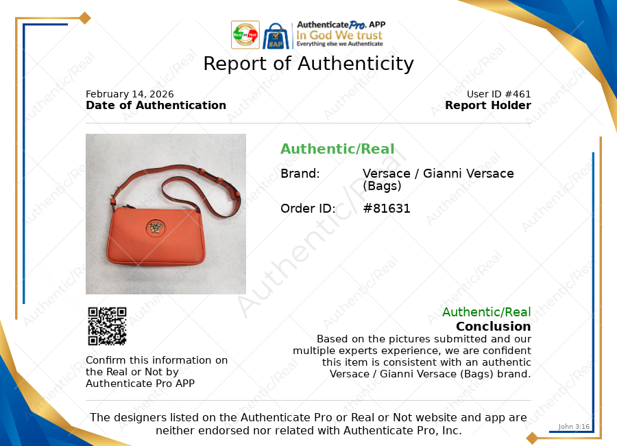 Crossbody Luxury Designer By Versace, Size: Small