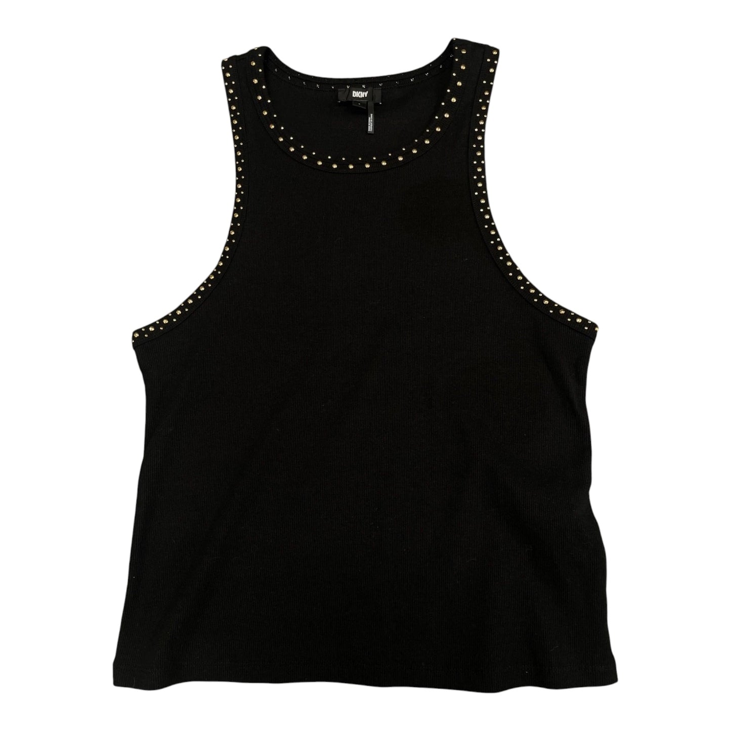 Top Sleeveless By Dkny In Black, Size: L