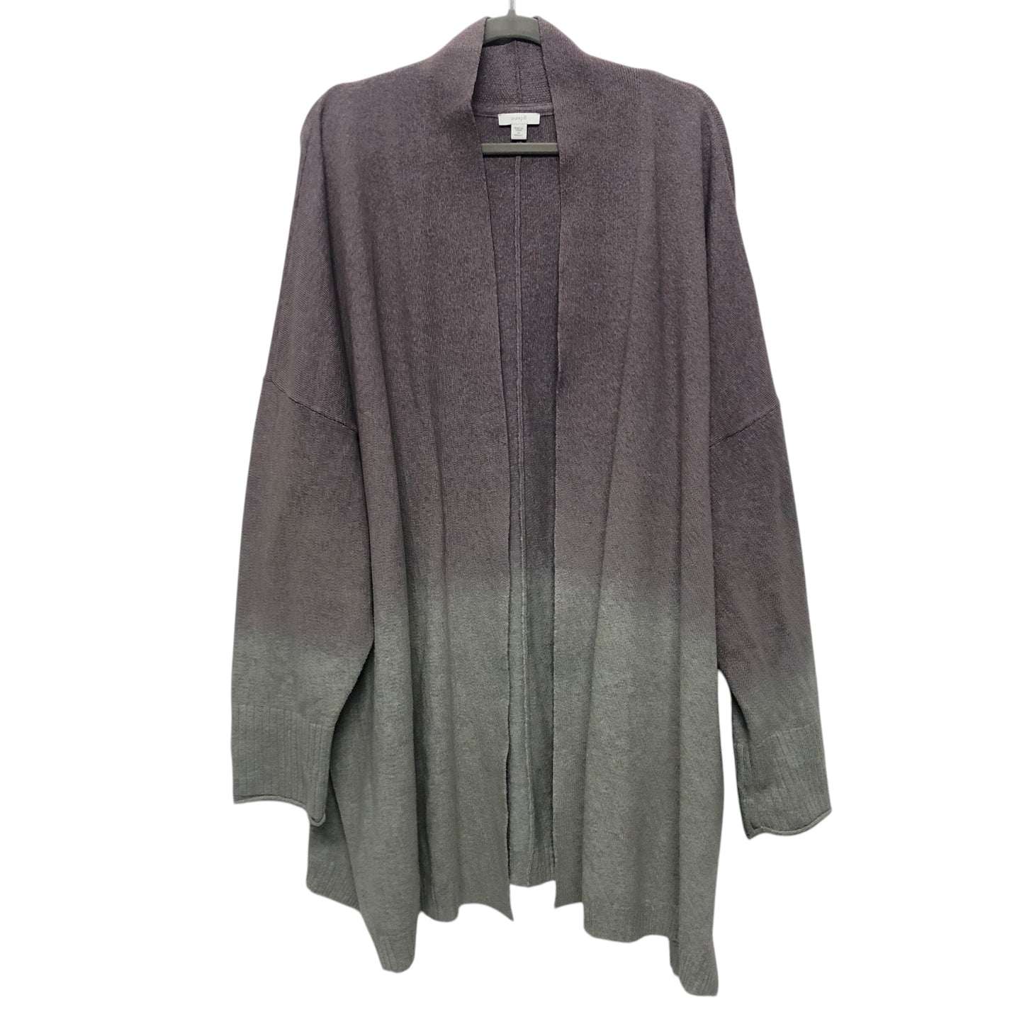 Cardigan By Pure Jill In Grey & Purple, Size:4X