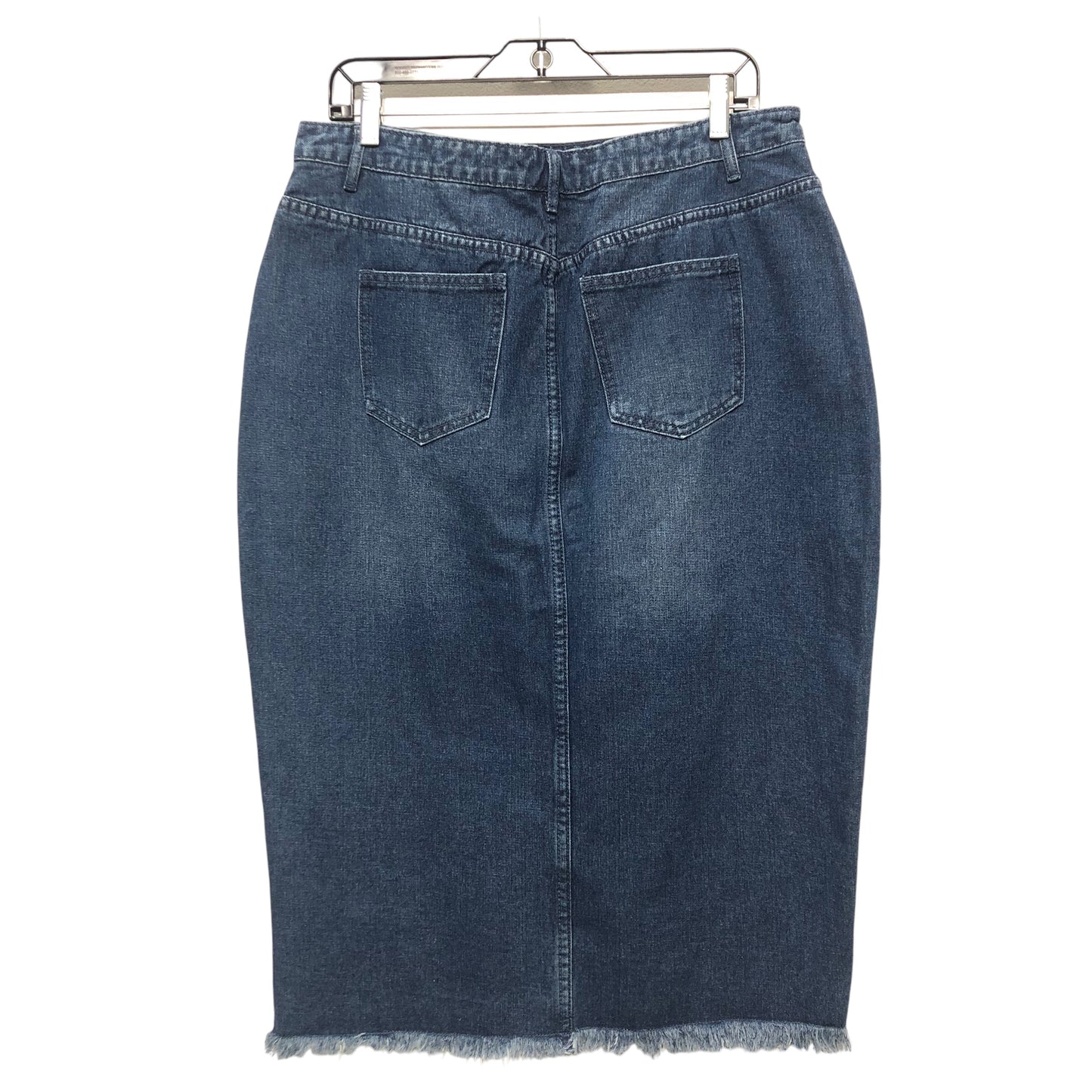 Skirt Midi By Missguided In Blue Denim, Size:16