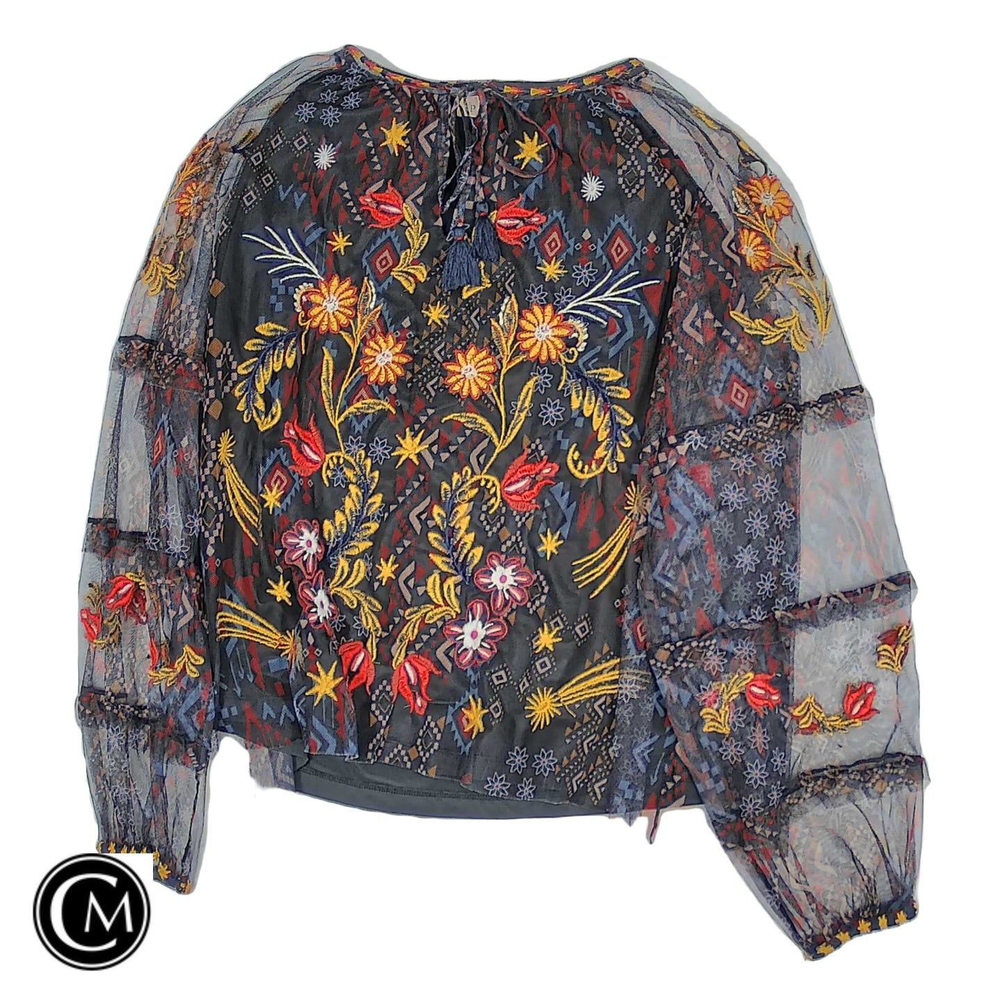 Blouse Ls By Philosophy In Multi, Size: Xl image 1