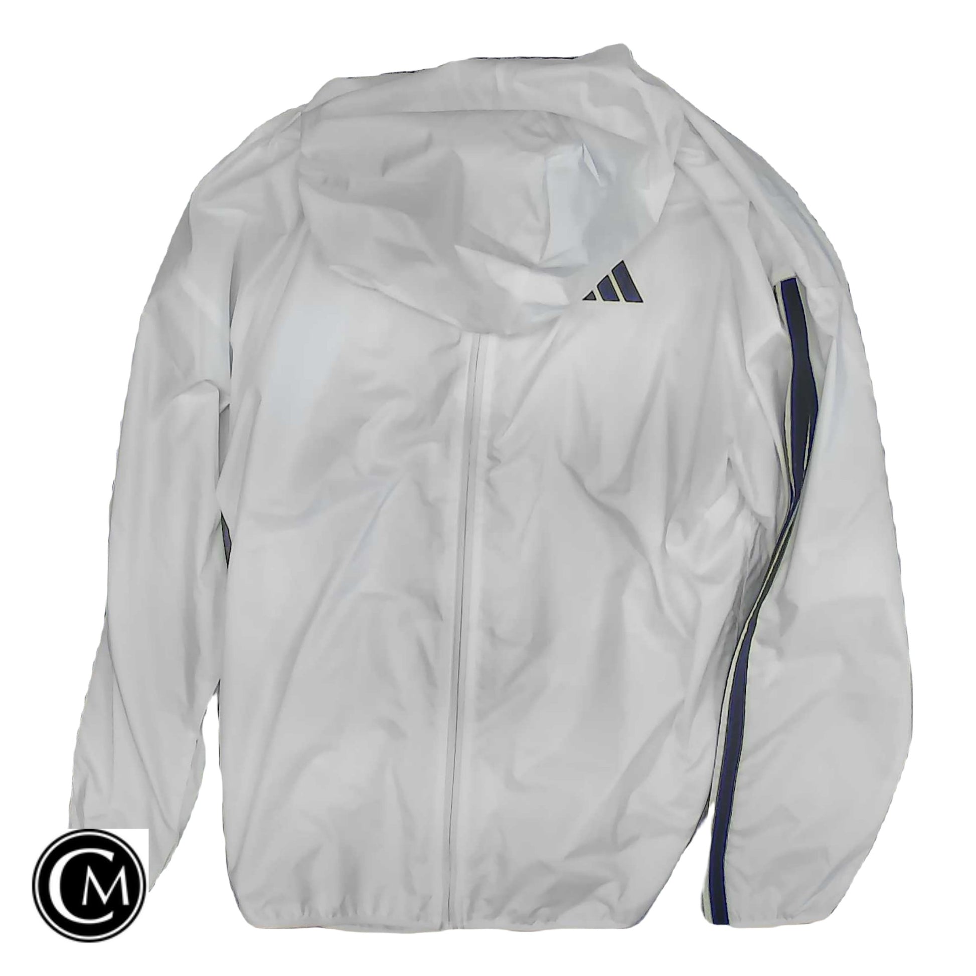 Jacket Windbreaker By Adidas In White, Size: L image 1