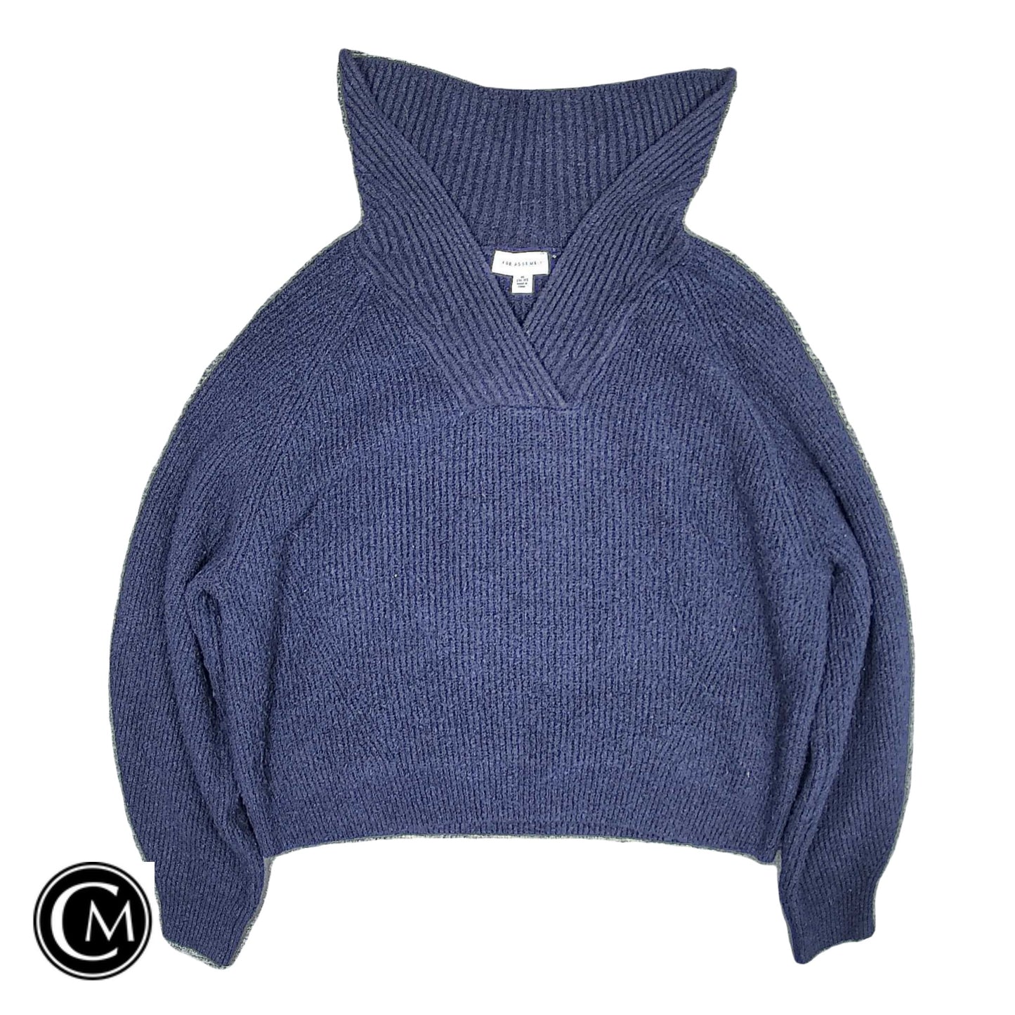 Sweater By Free Assembly In Navy, Size: Xl image 1