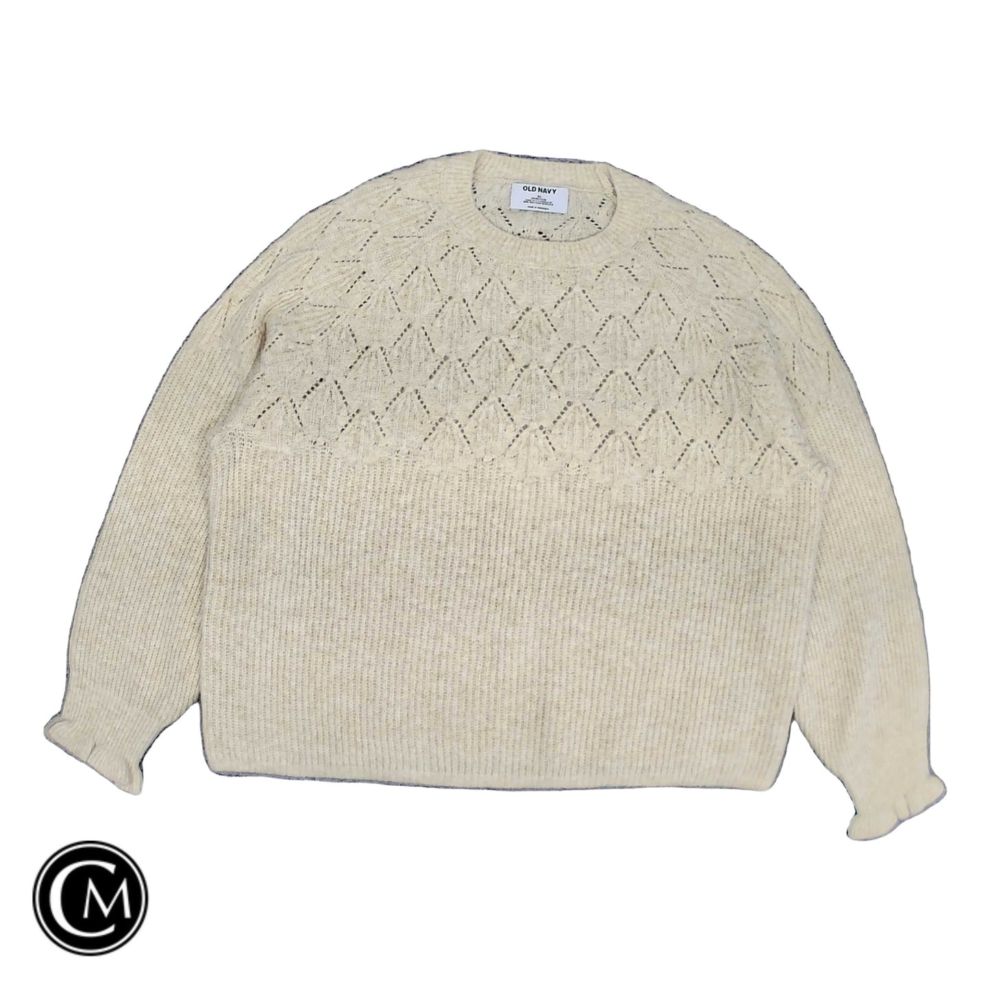 Sweater By Old Navy In Beige, Size: Xl image 1