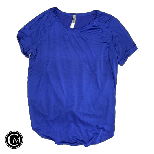 Athletic Top Ss By Lululemon In Blue, Size: 6 image 1
