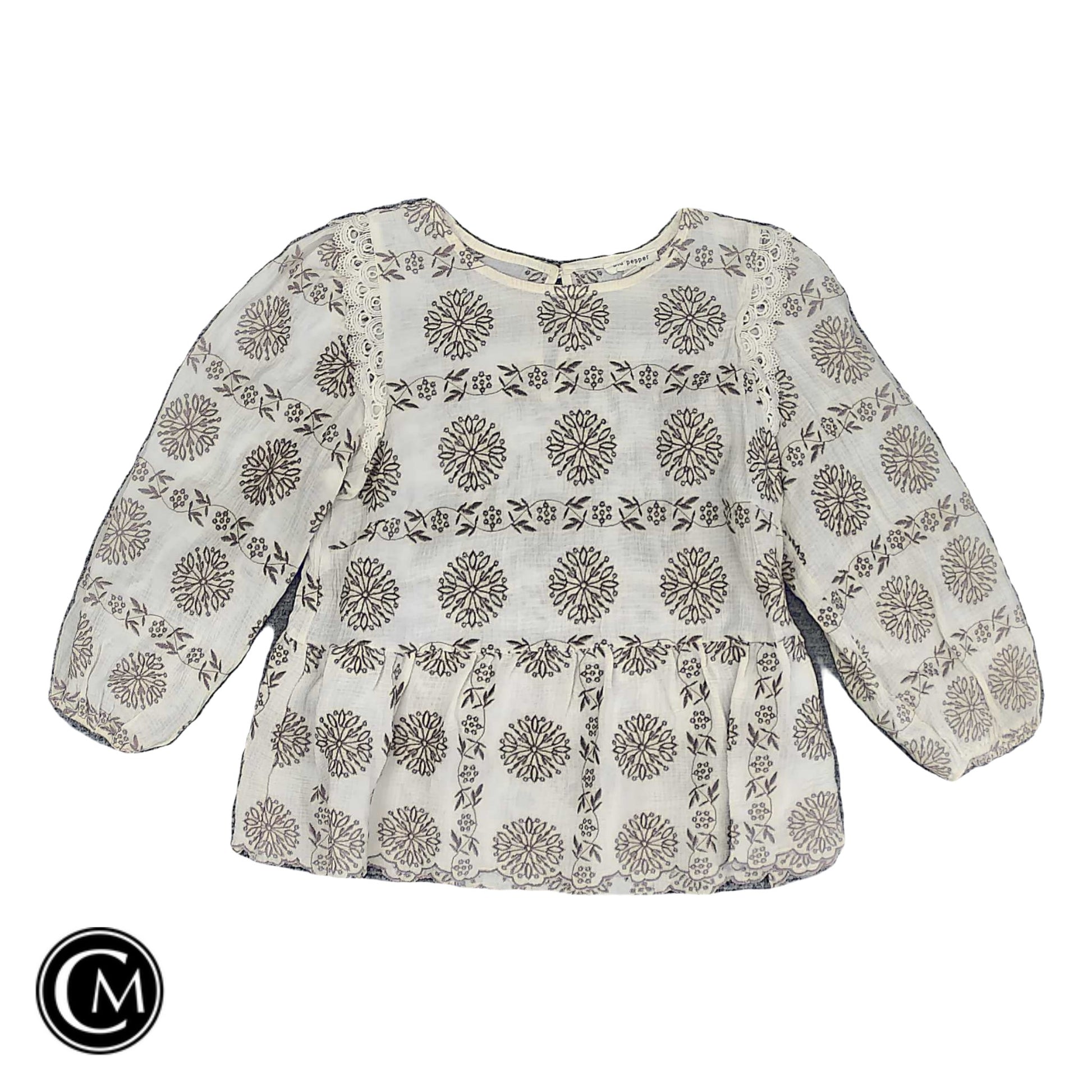 Top Ls By Blu Pepper In Cream, Size: M image 1