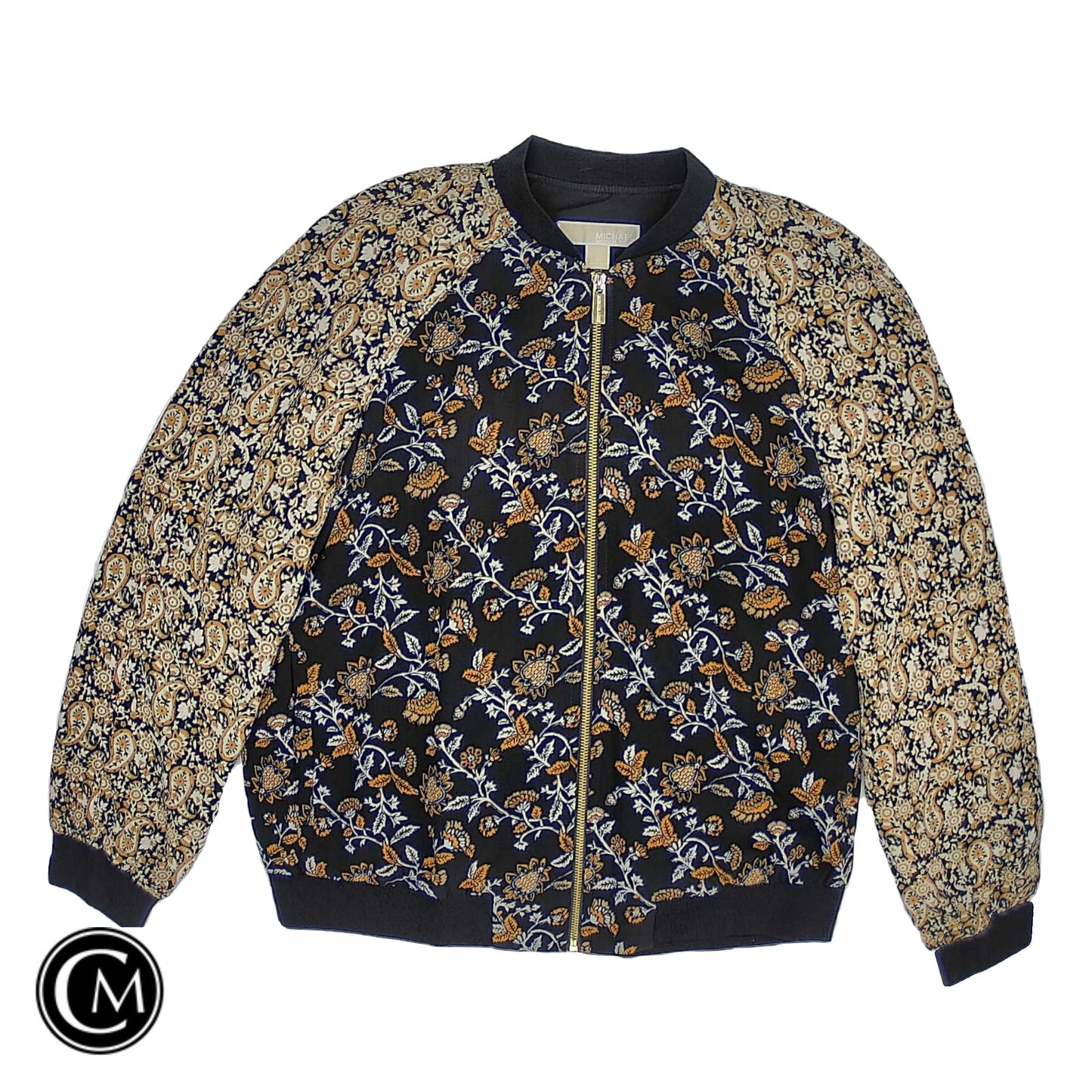 Jacket Other By Michael By Michael Kors In Black & Yellow, Size: L image 1