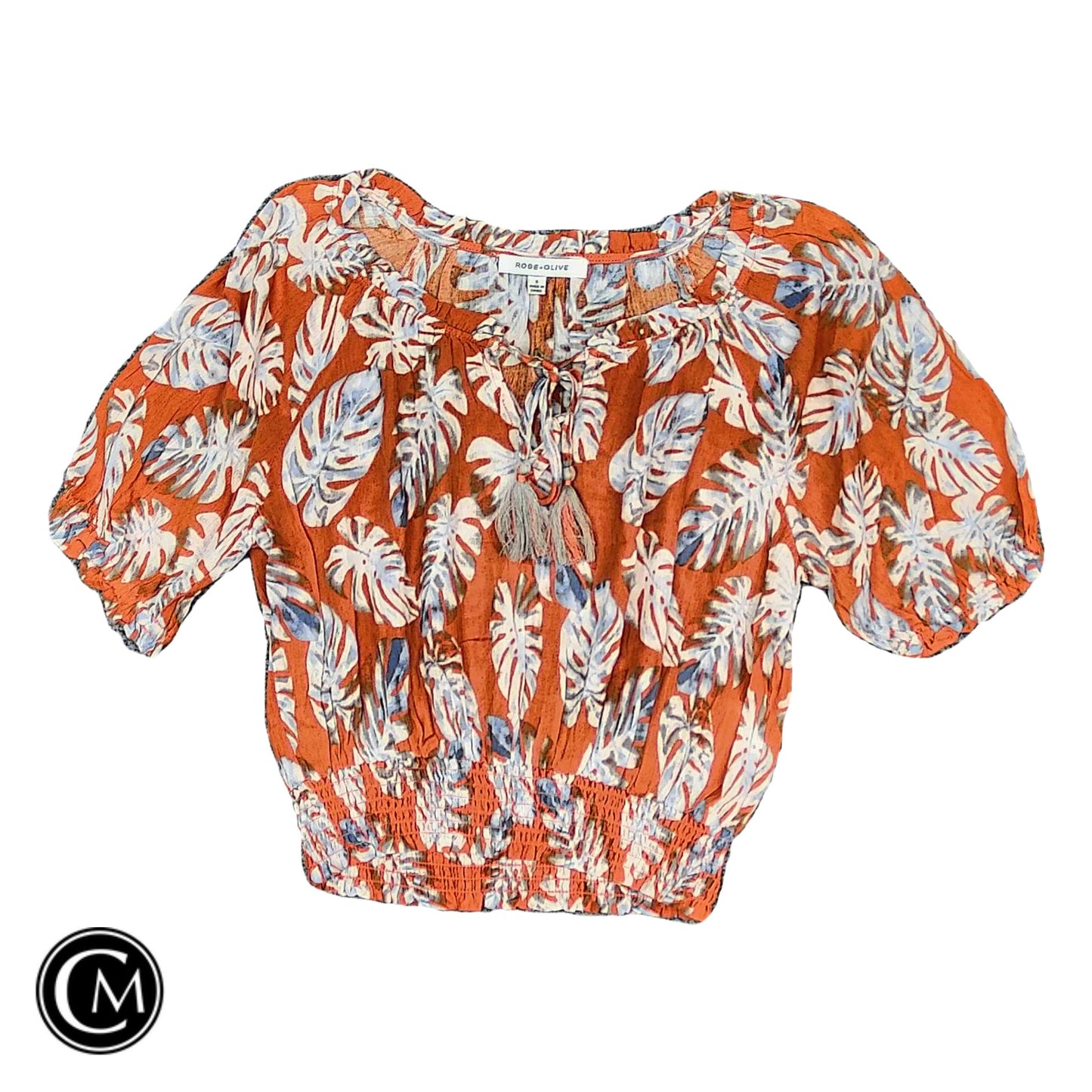 Top Ss By Rose And Olive In Blue & Orange, Size: S image 1