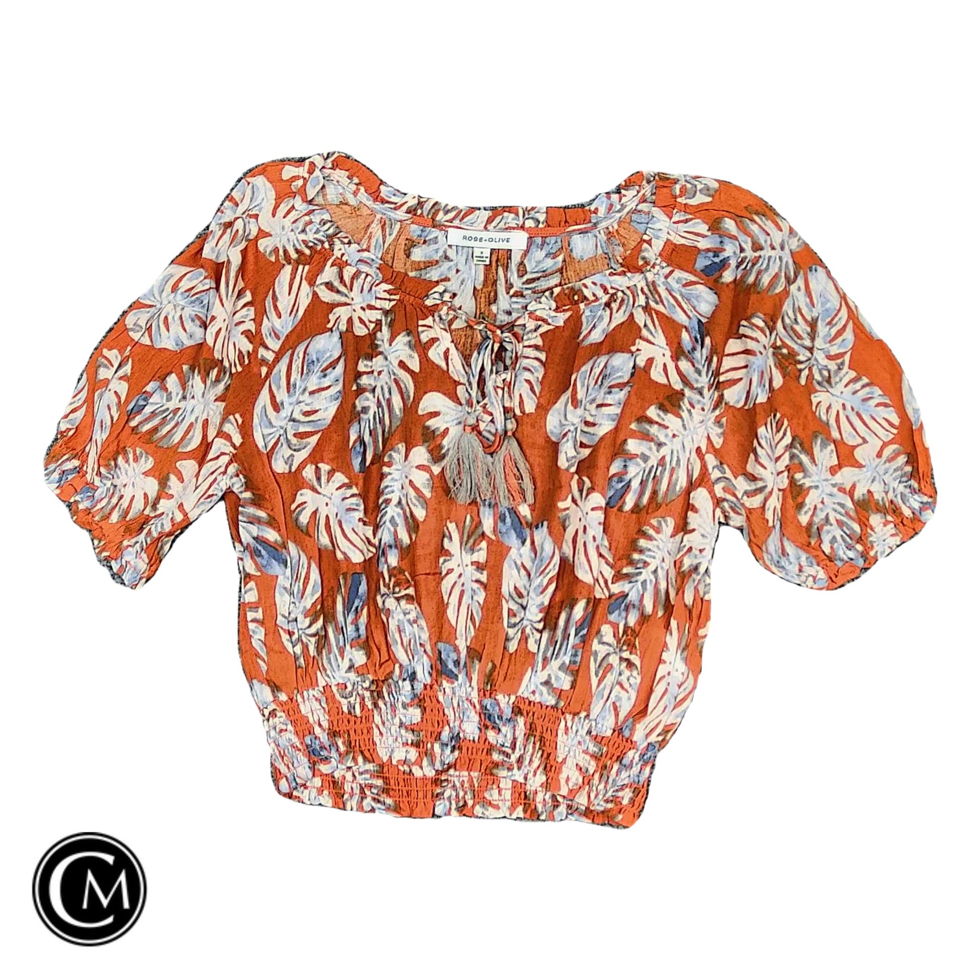 Top Ss By Rose And Olive In Blue & Orange, Size: S image 1