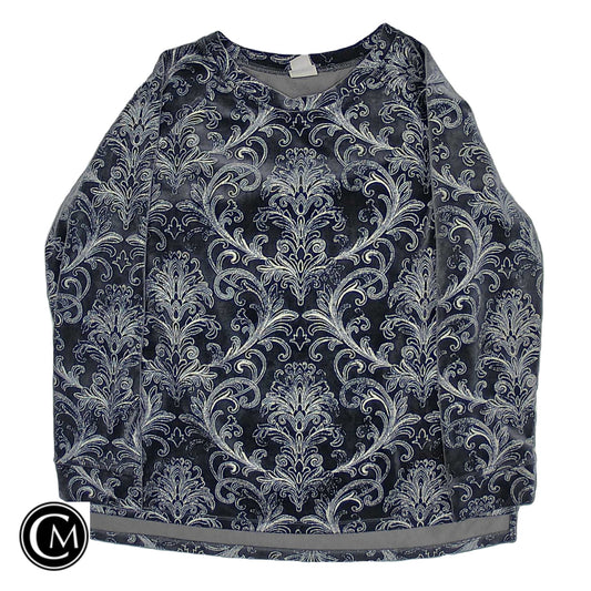 Sweatshirt Crewneck By Chicos In Grey & Silver, Size: L image 1