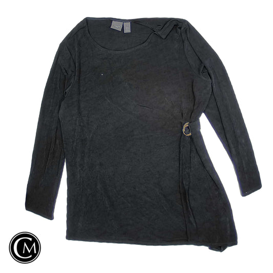 Tunic Ls By Chicos In Black, Size: L image 1