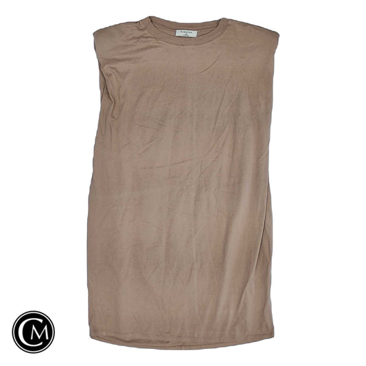 Dress Casual Short By Babaton In Brown, Size: Xxs image 1