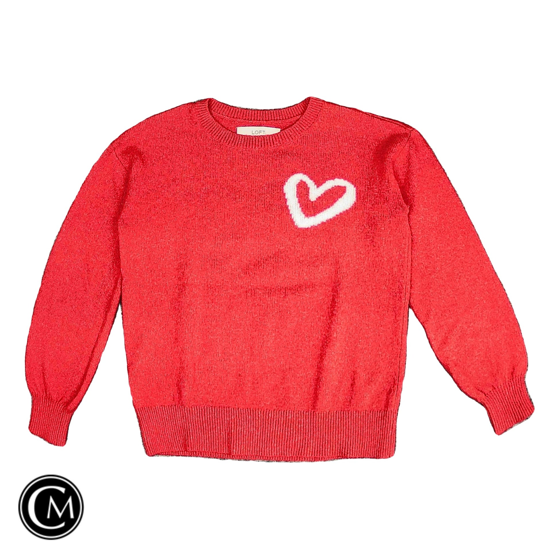 Sweater By Loft In Red, Size: Xxs image 1