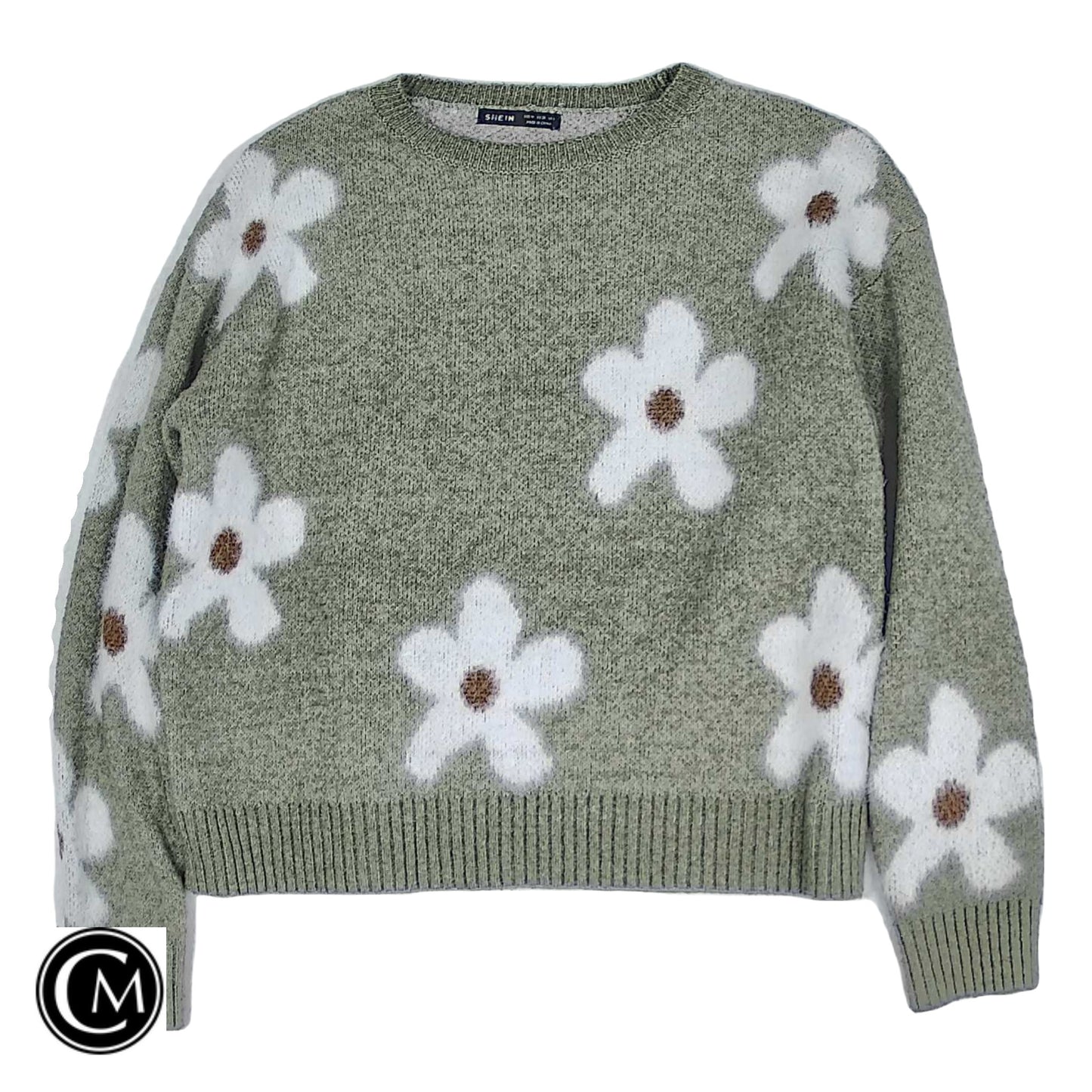 Sweater By Shein In Green, Size: 6 image 1