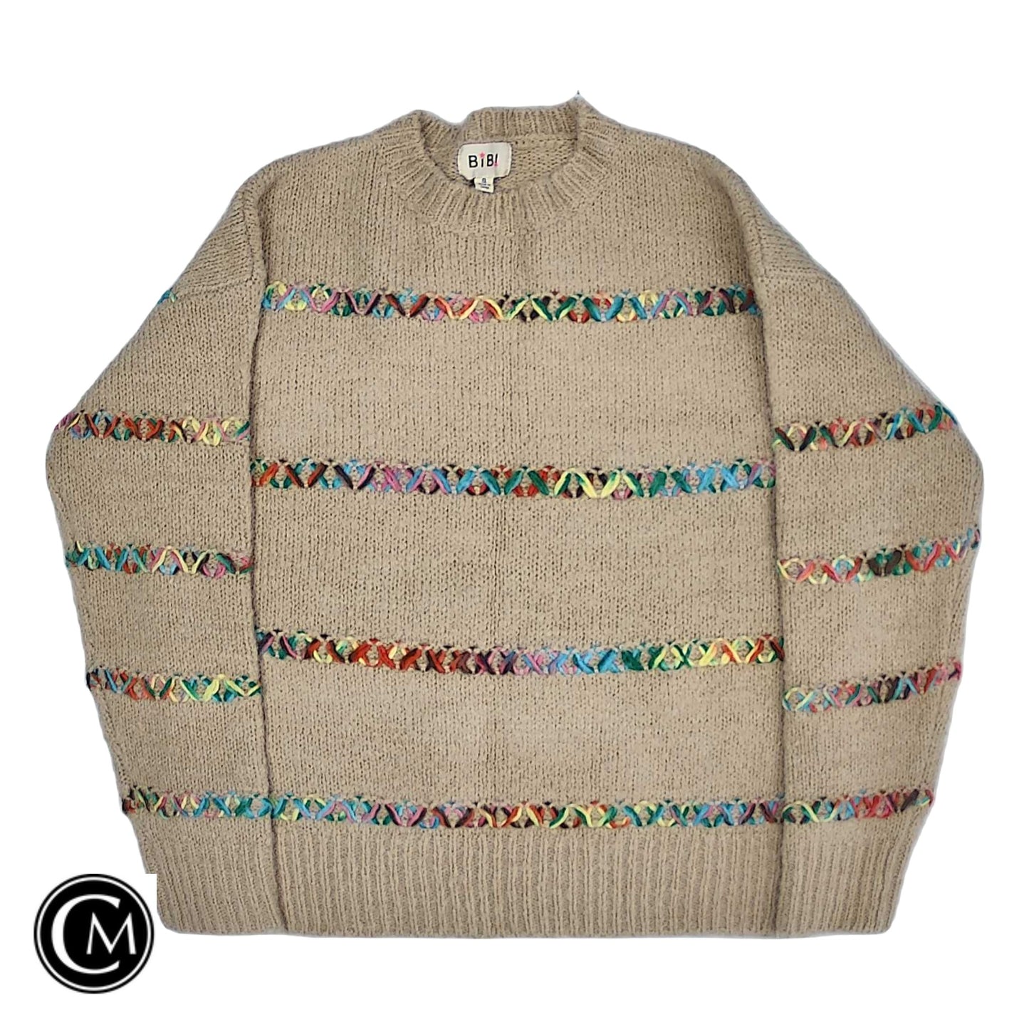 Sweater By Bibi In Tan, Size: S image 1