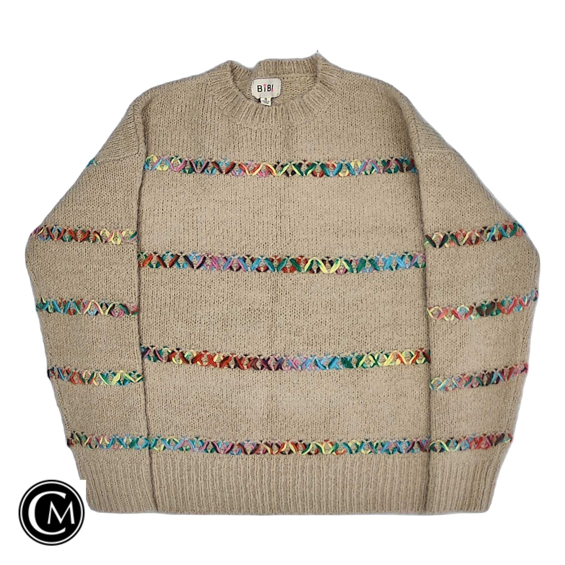 Sweater By Bibi In Tan, Size: S image 1