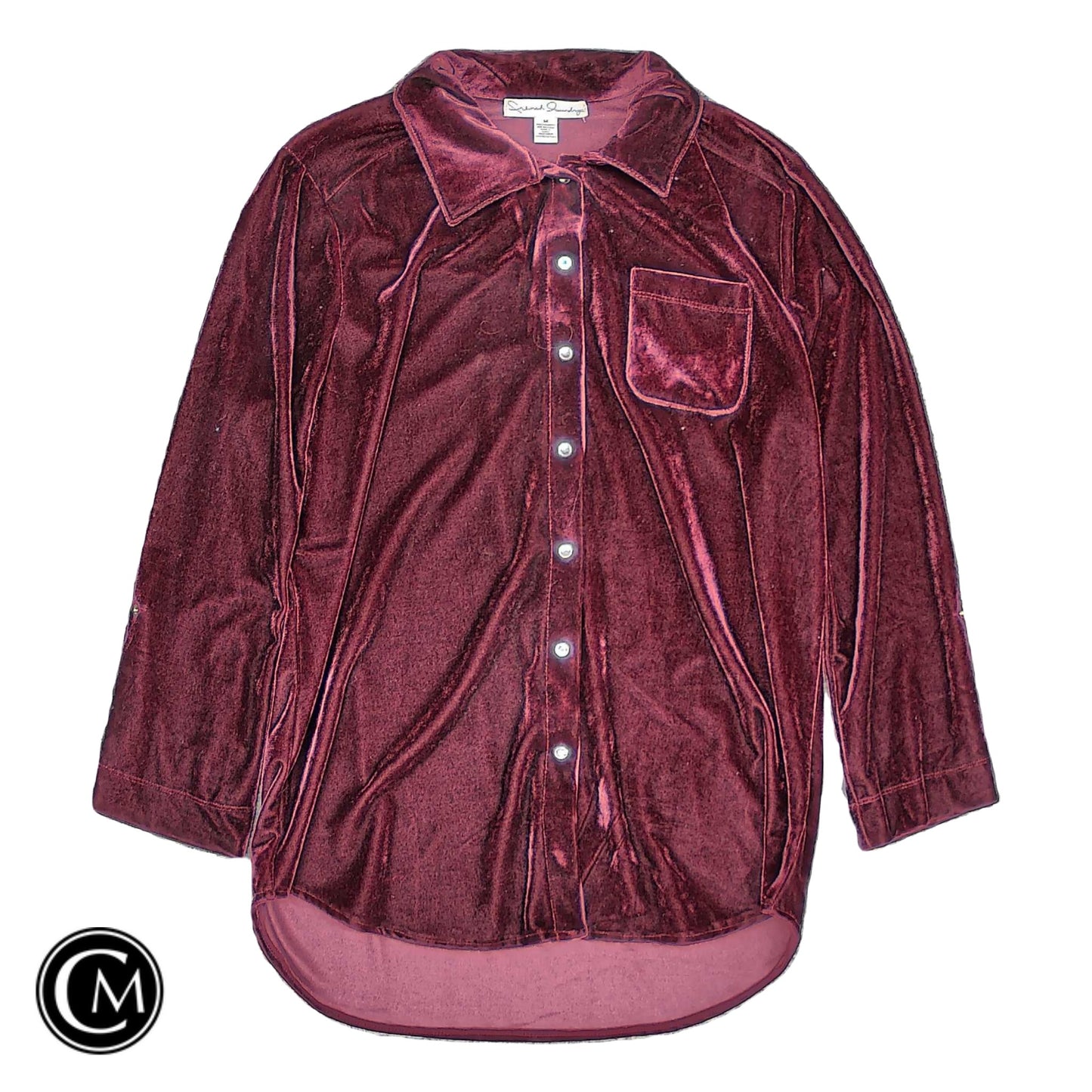 Top Ls By French Laundry In Maroon, Size: M image 1